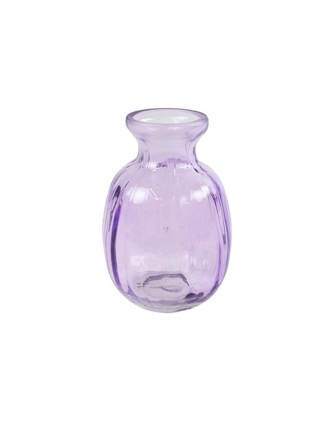 Βάζο γυάλινο μωβ Φ7,5Η11CM