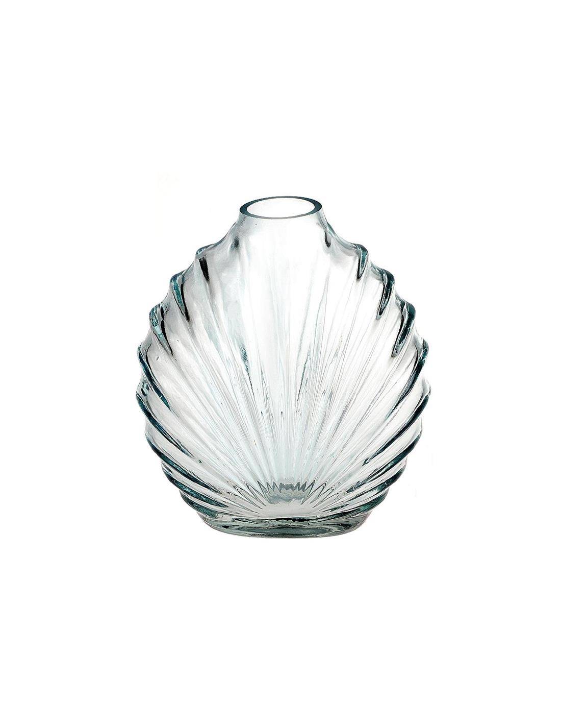 Βάζο  γυάλινο θαλασσί "Perfume" 12,7x5,6x14,3cm