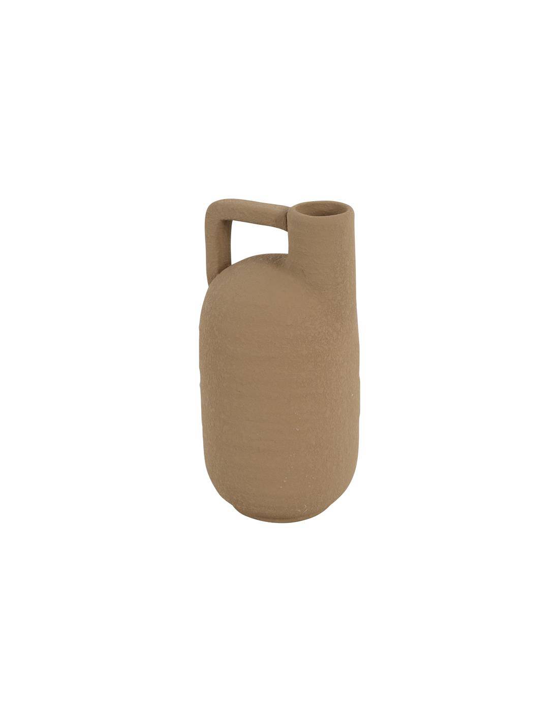 Βάζο κεραμ.LANAE αν.καφέ 10Χ10Χ20