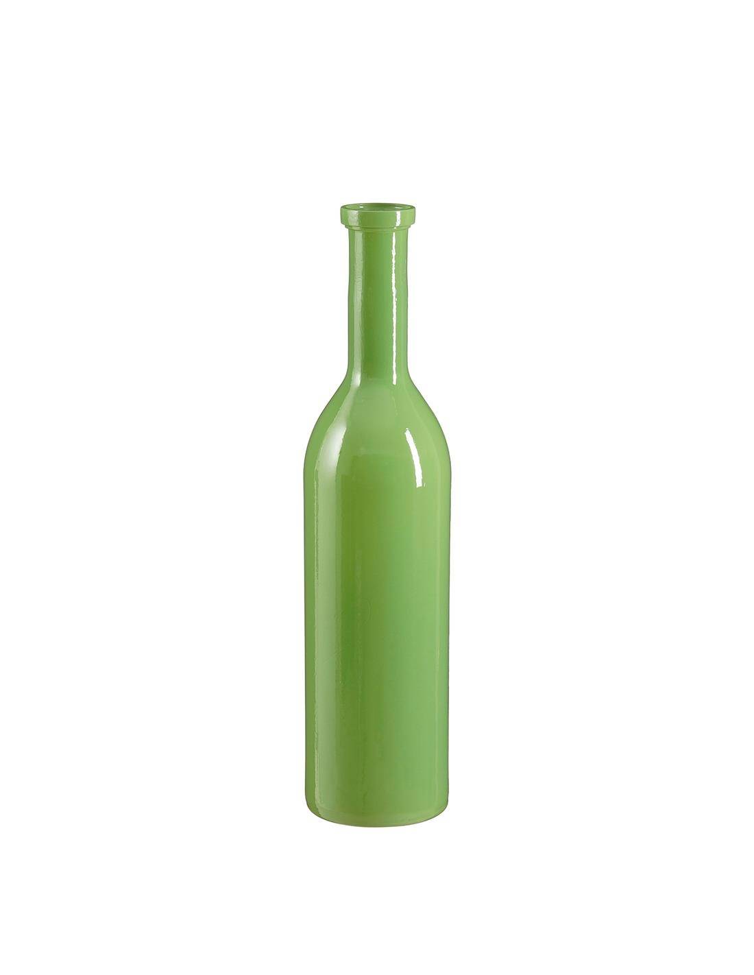 Βάζο μπουκάλι πράσινο γυάλινο Φ18Η75cm