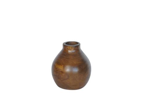 Βάζο mango καφέ vintage Φ20Η23cm