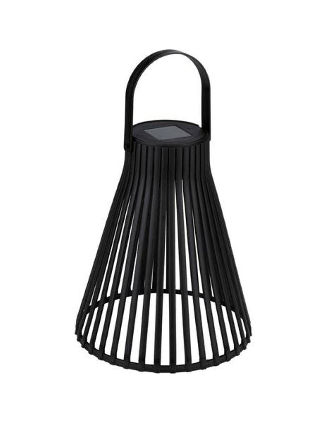 Φανάρι ηλιακό μαύρο Φ20Η24cm