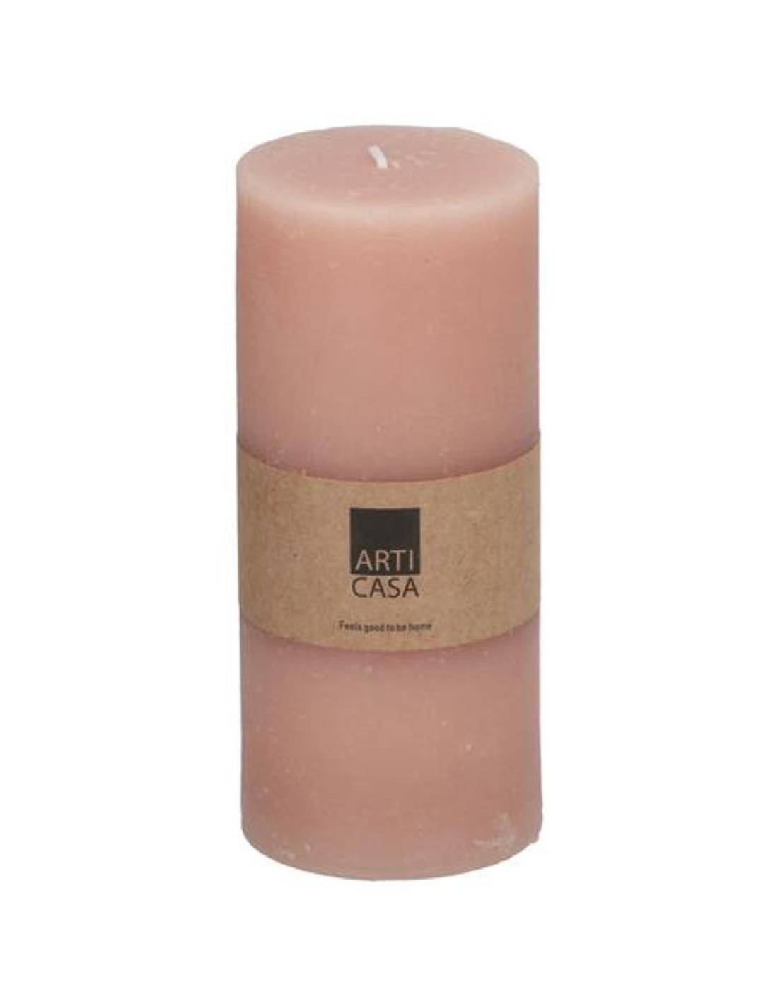 Κερί κορμός ροζ Φ7 Η16cm