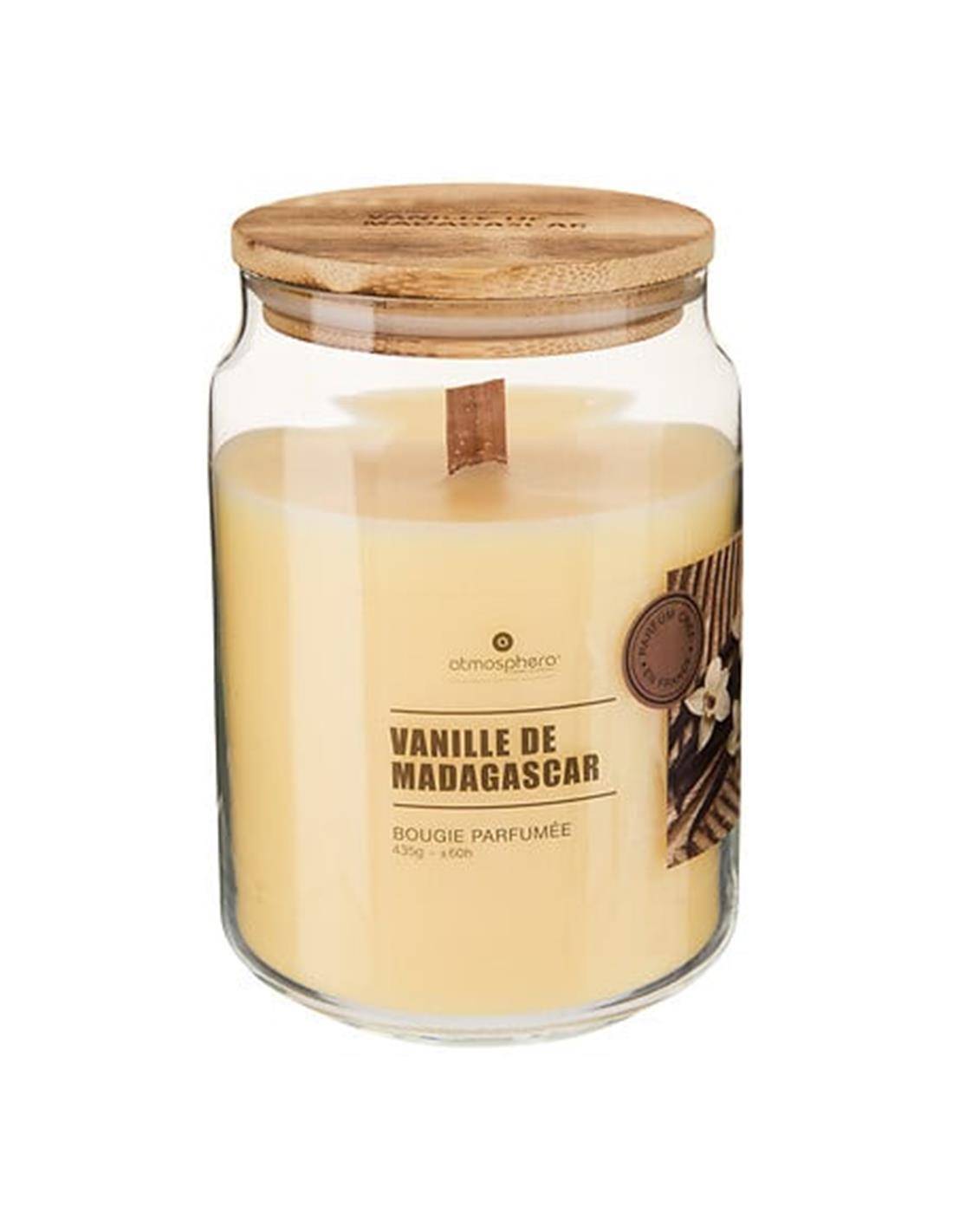 Κερί σε βάζο με καπάκι VANILLA 435g/Φ9Η13cm