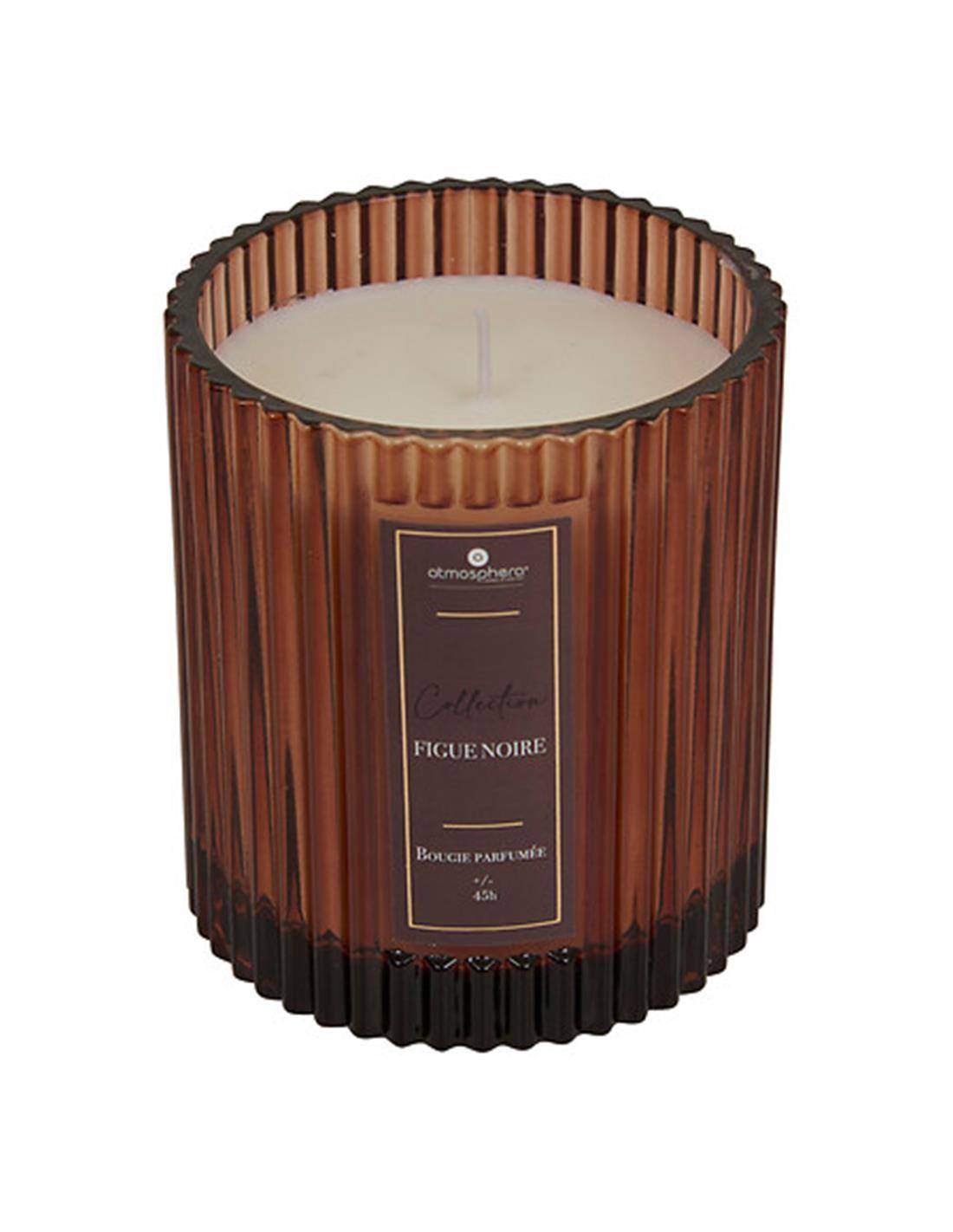 Κερί σε γυάλινο ποτήρι 290g"Black fig" 8,8 x 10 cm