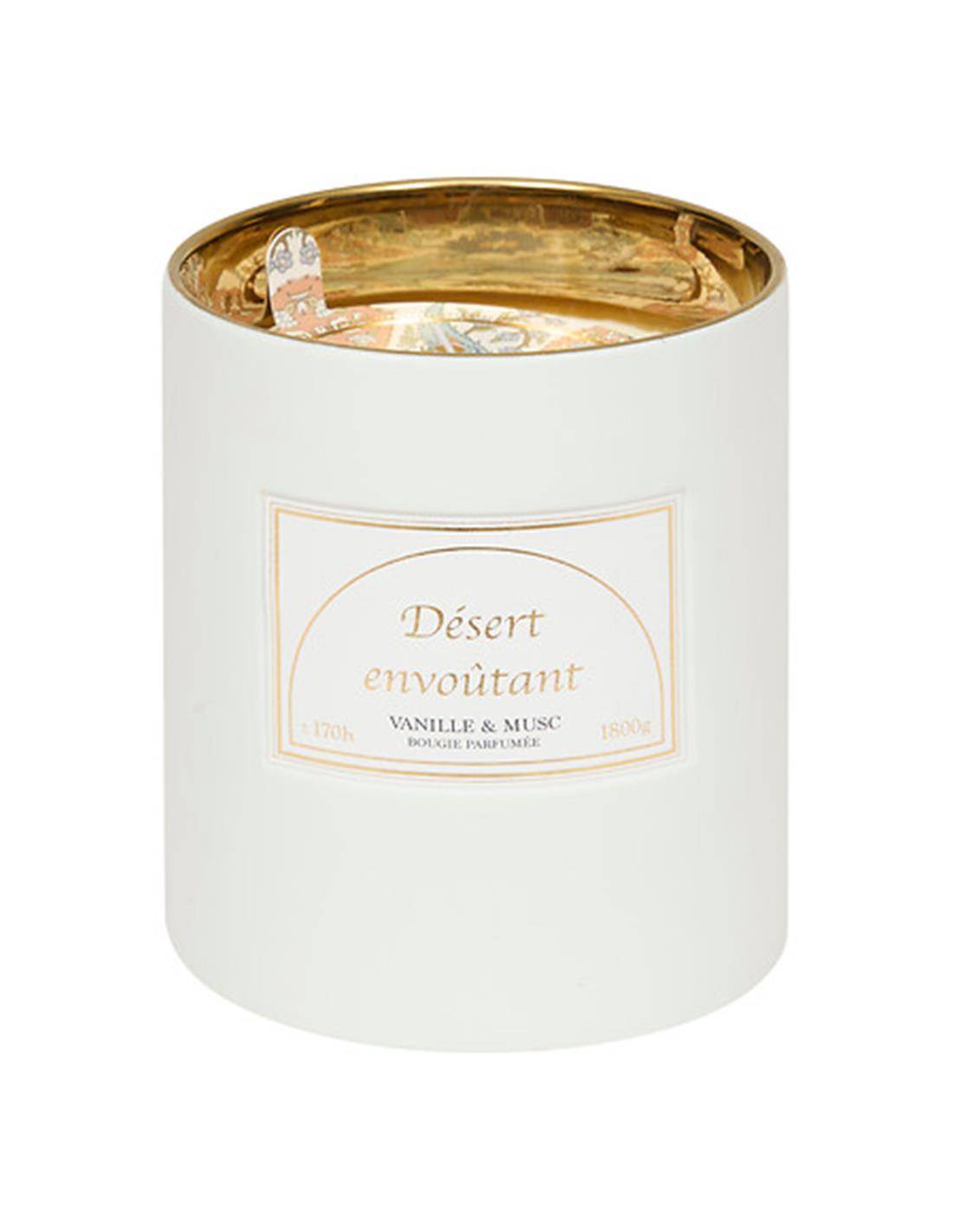 Κερί σε κεραμικό ποτήρι "Vanille&Musc" 1800gr/15x17,7 cm