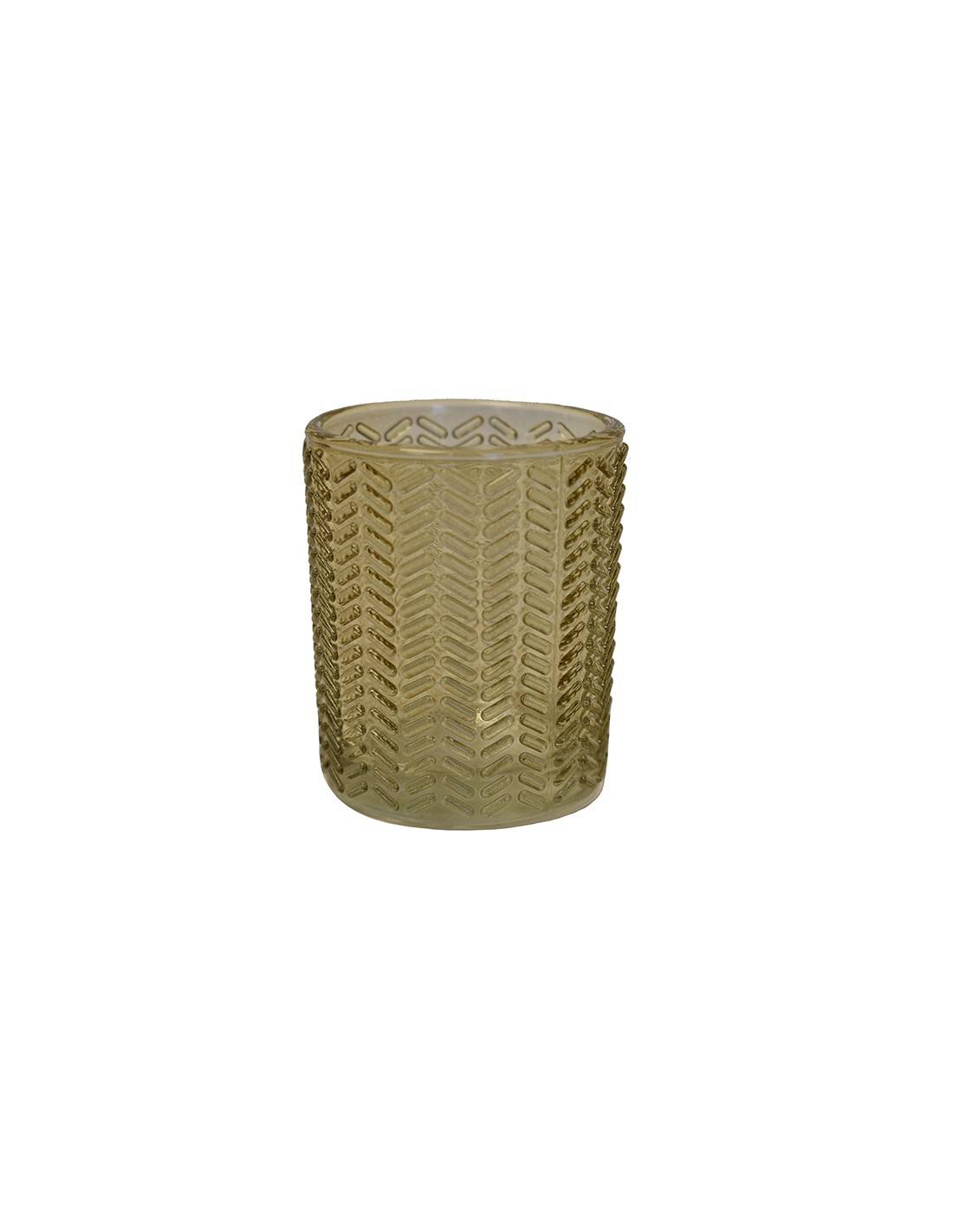 Κηροπήγιο χρωμ.γυαλ. 4χρ. 5,5Χ6,5