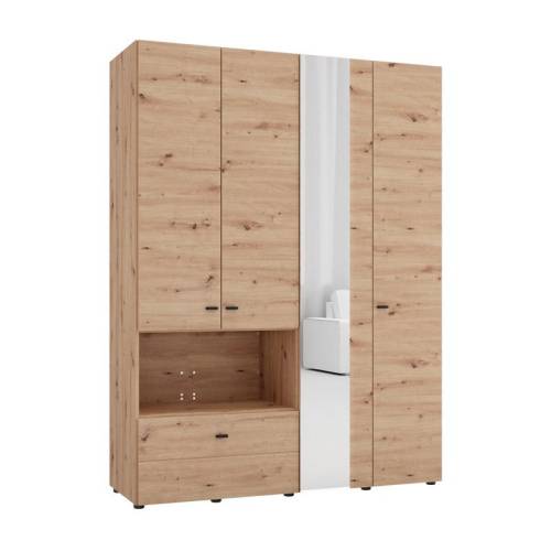 ΝΤΟΥΛΑΠΑ CAMPSIE 4K1F1O h207 ARTISAN OAK ΧΡΩΜΑ 155x52x208εκ