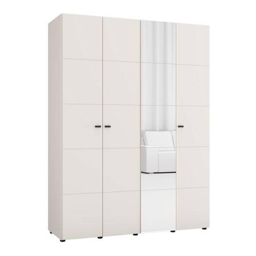 ΝΤΟΥΛΑΠΑ ΜΕ ΚΑΘΡΕΦΤΗ SALAMIS 4K1O h207 CASHMERE ΧΡΩΜΑ 155x52x208εκ