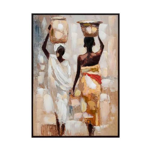 ΠΙΝΑΚΑΣ ΣΕ ΚΑΜΒΑ Fylliana FL38686 ΚΑΦΕ-ΜΠΕΖ ΧΡΩΜΑ 60x4x90εκ