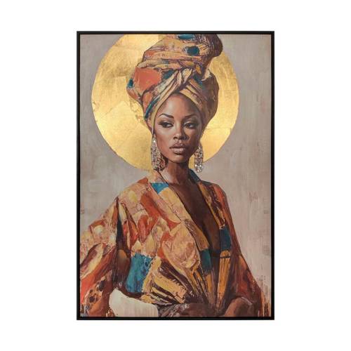 ΠΙΝΑΚΑΣ ΣΕ ΚΑΜΒΑ Fylliana FL38749 ΚΑΦΕ-ΜΠΕΖ-ΧΡΥΣΟ ΧΡΩΜΑ 70x4x100εκ