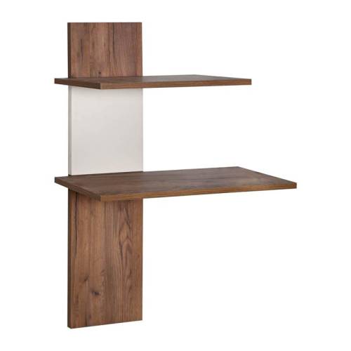 ΡΑΦΙ ΤΟΙΧΟΥ 2 ΘΕΣΕΩΝ Fylliana Miami TOBACCO ΜΕ CASHMERE ΧΡΩΜΑ 80x26x100εκ