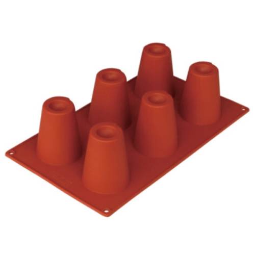 Καλούπι σιλικόνης 6 θέσεων κώνοι 10-232 NOVATEX