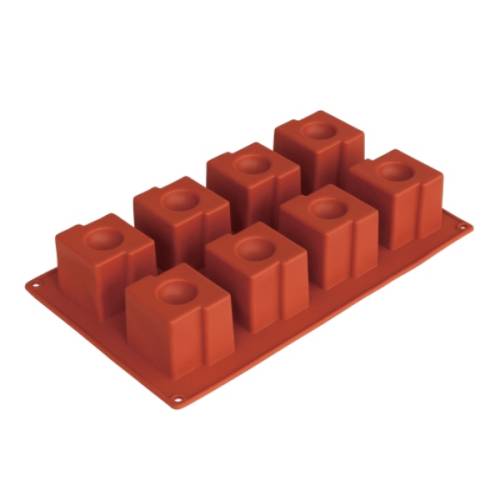 Καλούπι σιλικόνης 8 θέσεων τετράγωνα 10-235 NOVATEX