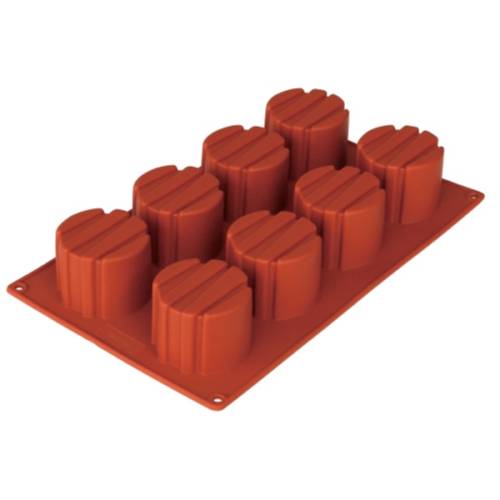 Καλούπι σιλικόνης 8 θέσεων στρόγγυλο 10-237 NOVATEX