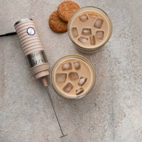 Izzy Barista Φραπεδιέρα Χειρός Ρεύματος 30W Creme