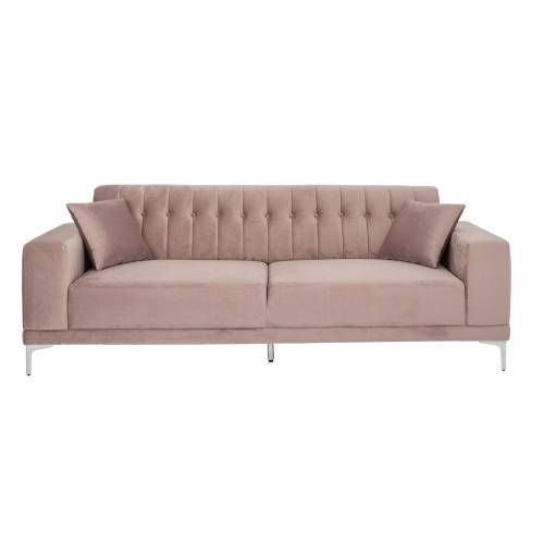 ΣΑΠΙΟ ΜΗΛΟ ΒΕΛΟΥΔΙΝΟΣ 3ΘΕΣΙΟΣ ΚΑΝΑΠΕΣ ΜΕ ΑΣΗΜΙ ΜΕΤΑΛΛΙΚΑ ΠΟΔΙΑ 236Χ86Χ85ΕΚ LEGS KD