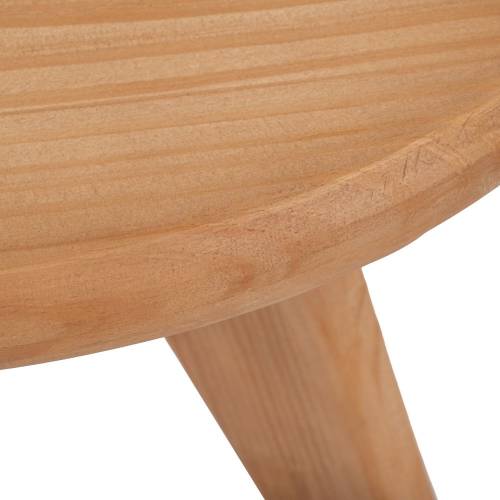 ΣΤΡΟΓΓΥΛΟ ΒΟΗΘΗΤΙΚΟ ΤΡΑΠΕΖΑΚΙ ΑΠΌ ΞΥΛΟ ΠΕΥΚΟΥ  60Χ60Χ47ΕΚ KD