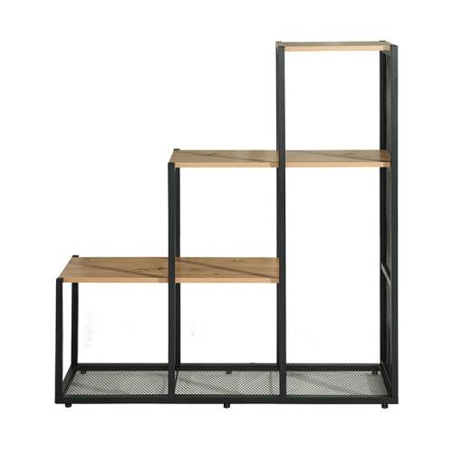 ΒΙΒΛΙΟΘΗΚΗ-ΡΑΦΙΕΡΑ ΜΕΤΑΛΛΙΚΗ Fylliana Edge 2276 GREY OAK ΧΡΩΜΑ 106x33x112εκ