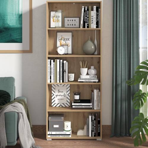 ΒΙΒΛΙΟΘΗΚΗ TOMAR 5 ARTISAN OAK 70*24.5*176.5