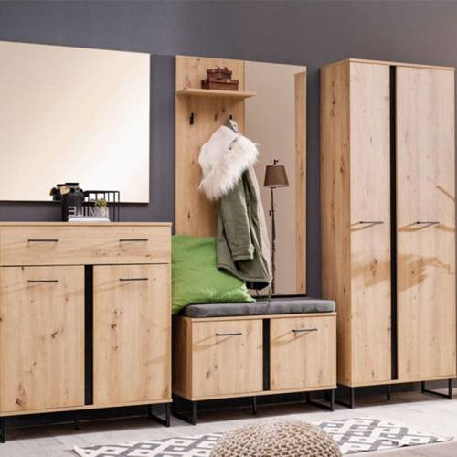 ΕΠΙΠΛΟ ΧΟΛ SARDINIA OG GIV ARTISAN OAK / ΜΑΥΡΟ 79*19,5*132,5