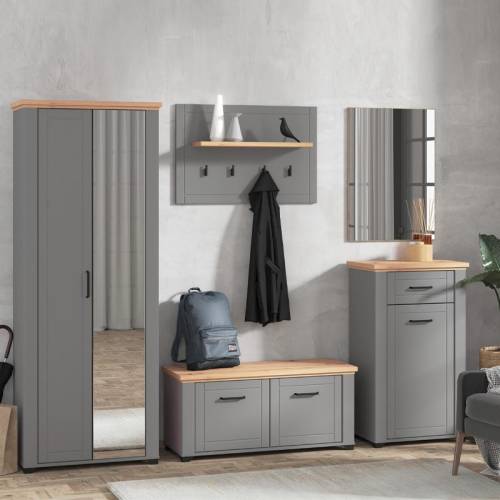 ΕΠΙΠΛΟ ΕΙΣΟΔΟΥ VALENCIA ΚΟΜ ΓΚΡΙ ΓΡΑΦΙΤΗΣ-ARTISAN OAΚ-ΓΚΡΙ ΜΑΤ 103.5*41*47.5εκ