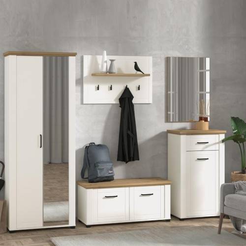 ΕΠΙΠΛΟ ΕΙΣΟΔΟΥ VALENCIA ΚΟΜ ΛΕΥΚΟ-ARTISAN OAΚ-ΛΕΥΚΟ ΜΑΤ 103.5*41*47.5εκ