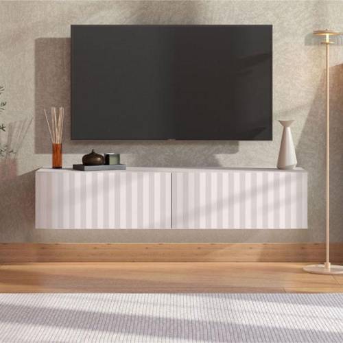 ΕΠΙΠΛΟ ΤΗΛΕΟΡΑΣΗΣ ANTIBES TV 154 2K2V ΛΕΥΚΟ/ΛΕΥΚΟ ΜΑΤΤ FOIL 154x42x32εκ