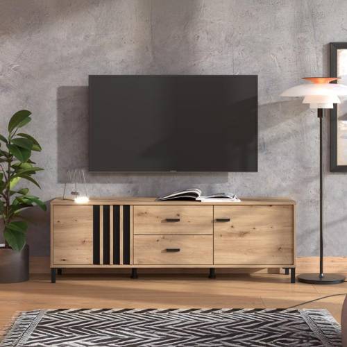 ΕΠΙΠΛΟ ΤΗΛΕΟΡΑΣΗΣ LAVAL 157 3K2F2V ARTISAN ΟΑΚ/ΜΑΥΡΟ 157x40x52εκ