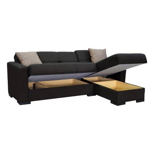 ΓΩΝΙΑΚΟΣ ΚΑΝΑΠΕΣ Fylliana Avignon ΣΚΟΥΡΟ ΚΑΦΕ-ΜΠΕΖ 212*145εκ