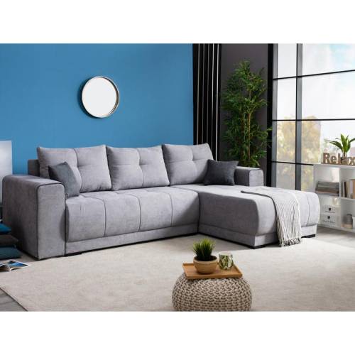 ΚΑΝΑΠΕΣ ΔΕΞΙΑ ΓΩΝΙΑ FIGO ΓΚΡΙ-ΣΚΟΥΡΟ ΓΚΡΙ 274*179*83