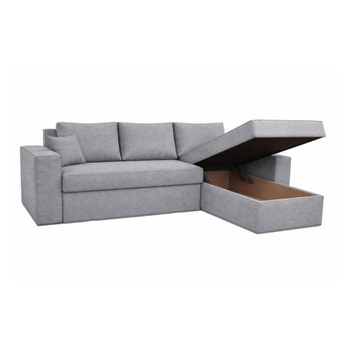 ΚΑΝΑΠΕΣ ΓΩΝΙΑ Fylliana Mythos ΓΚΡΙ 280x210x80εκ