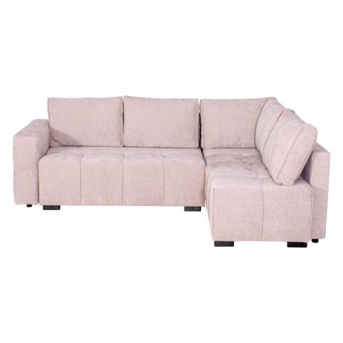 ΚΑΝΑΠΕΣ ΓΩΝΙΑ Fylliana Space ΜΠΕΖ-ΚΑΦΕ ΧΡΩΜΑ 245x175x88εκ