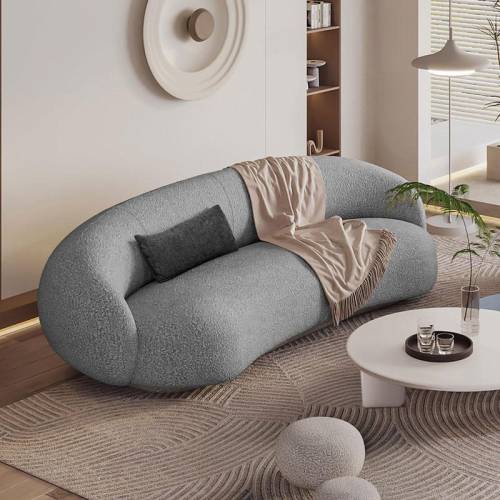 ΚΑΝΑΠΕΣ ΤΡΙΘΕΣΙΟΣ Fylliana Simone ΓΚΡΙ ΧΡΩΜΑ 225x105x74εκ