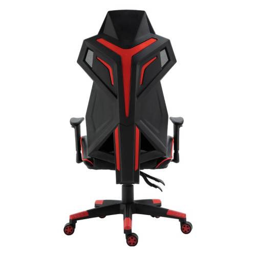 ΚΑΡΕΚΛΑ GAMING Fylliana D-01 ΤΕΧΝΟΔΕΡΜΑ ΜΑΥΡΗ-ΚΟΚΚΙΝΗ 53*47*127 x.f