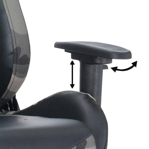 ΚΑΡΕΚΛΑ ΓΡΑΦΕΙΟΥ-GAMING Fylliana 9810 ΓΚΡΙ ΜΕ ΓΚΡΙ 68.5*69.5*128.5 x.f