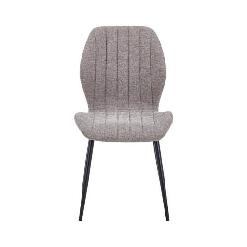 ΚΑΡΕΚΛΑ ΤΡΑΠΕΖΑΡΙΑΣ Fylliana FL089 ΜΠΕΖ ΥΦΑΣΜΑ ΜΕ ΜΑΥΡΑ ΜΕΤΑΛΛΙΚΑ ΠΟΔΙΑ 47x55x87εκ