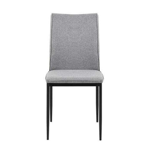 ΚΑΡΕΚΛΑ ΤΡΑΠΕΖΑΡΙΑΣ Fylliana FL25414 ΓΚΡΙ ΑΝΟΙΧΤΟ ΧΡΩΜΑ ΥΦΑΣΜΑ ΜΕ ΜΑΥΡΑ ΜΕΤΑΛΛΙΚΑ ΠΟΔΙΑ 44x60x86εκ