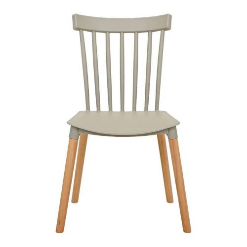 ΚΑΡΕΚΛΑ ΤΡΑΠΕΖΑΡΙΑΣ Fylliana Rubina ΑΝΟΙΧΤΟ ΓΚΡΙ ΧΡΩΜΑ 51x50x84εκ