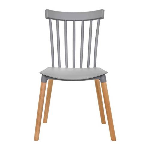 ΚΑΡΕΚΛΑ ΤΡΑΠΕΖΑΡΙΑΣ Fylliana Rubina ΓΚΡΙ ΧΡΩΜΑ 51x50x84εκ