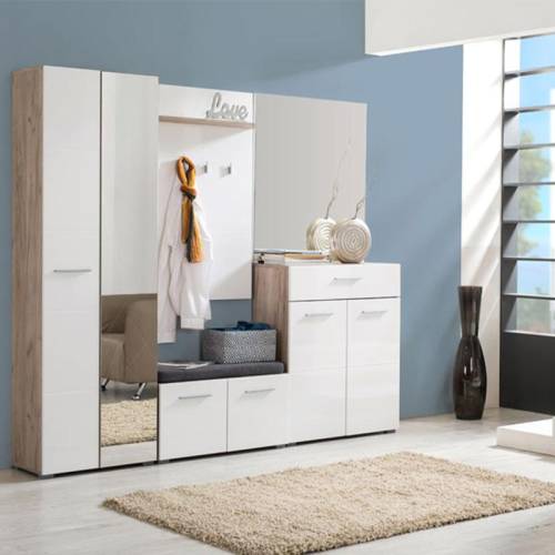 ΚΟΜΟΤΑ-ΜΠΟΥΦΕΣ Beny 2K1F GREY OAK-ΛΕΥΚΗ ΛΑΚΑ 79*35*97,5