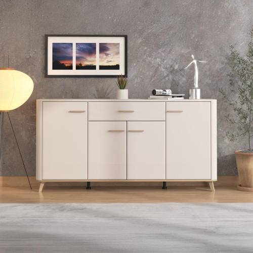 ΚΟΜΟΤΑ-ΜΠΟΥΦΕΣ DARWEN 180 4K1F4V CASHMERE/ARTISAN OAK/CASHMERE MATT FOIL 180x40x90εκ