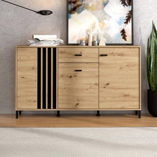 ΚΟΜΟΤΑ-ΜΠΟΥΦΕΣ LAVAL 157 3K1F3V ARTISAN ΟΑΚ/ΜΑΥΡΟ 157x40x90εκ