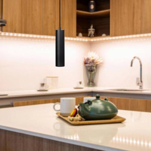 ΜΟΝΟΦΩΤΟ ΚΡΕΜΑΣΤΟ ΦΩΤΙΣΤΙΚΟ ΟΡΟΦΗΣ Fylliana ΜΑΥΡΟ ΧΡΩΜΑ Ε27 10x100εκ