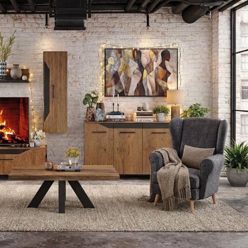 ΜΠΟΥΦΕΣ Fylliana Jakarta ΜΕ ΚΑΠΛΑΜΑ ΔΡΥΟΣ ΡΟΥΣΤΙΚ 170*41*89