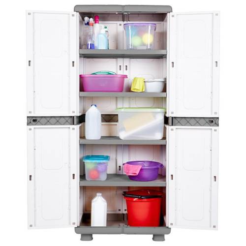 ΠΛΑΣΤΙΚΗ ΝΤΟΥΛΑΠΑ Fylliana ΔΙΑΣ ΓΚΡΙ ΑΝΘΡΑΚΙ 73*44*179εκ