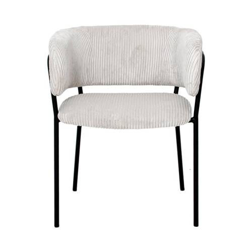 ΠΟΛΥΘΡΟΝΑ Fylliana FL3042 ΜΠΕΖ ΥΦΑΣΜΑ ΜΕ ΜΕΤΑΛΛΙΚΑ ΠΟΔΙΑ 59x57x75εκ