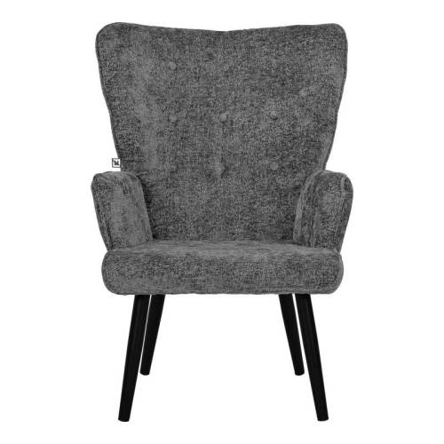 ΠΟΛΥΘΡΟΝΑ Fylliana "Meliora" ΜΕ ΜΕΤΑΛΛΙΚΑ ΠΟΔΙΑ ΣΚΟΥΡΟ ΓΚΡΙ-ΜΑΥΡΟ ΧΡΩΜΑ 67x74x97εκ