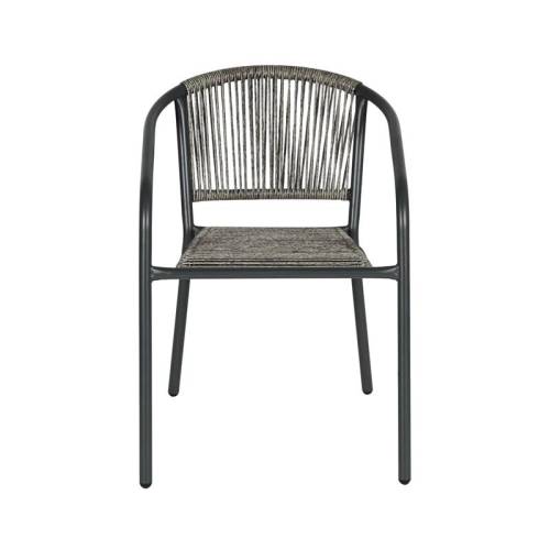 ΠΟΛΥΘΡΟΝΑ ΚΗΠΟΥ Fyllianna FL11465 ΑΠΟ ΣΥΝΘΕΤΙΚΟ RATTAN MΕ ΜΕΤΑΛΛΙΚΟ ΣΚΕΛΕΤΟ ΓΚΡΙ ΧΡΩΜΑ 54x63x74εκ