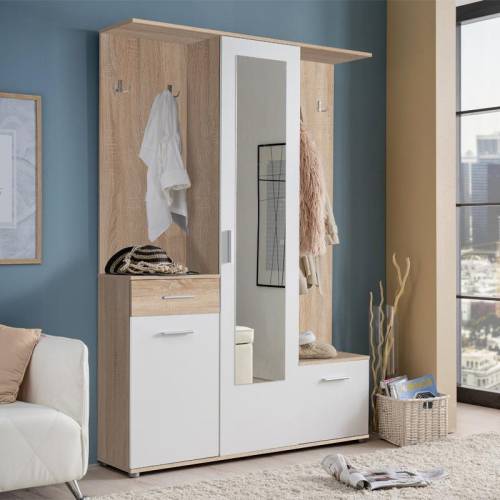 ΣΤΑΝΤ ΧΟΛ ΚΑΙ ΠΑΠΟΥΤΣΟΘΗΚΗ Fylliana MARTIN SONOMA/ΛΕΥΚΟ 133.5*33*197.5